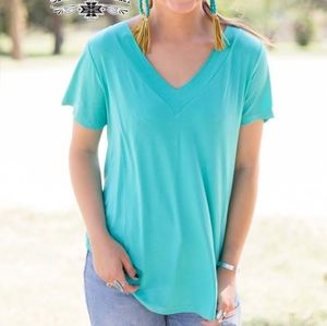 Turquoise Buttery Soft Top